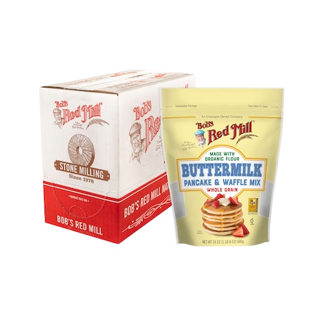Bobs Red Mill Natural Foods Bob's Red Mill Buttermilk Pancake And Waffle Mix 24 oz. Bag, PK4 6170S244